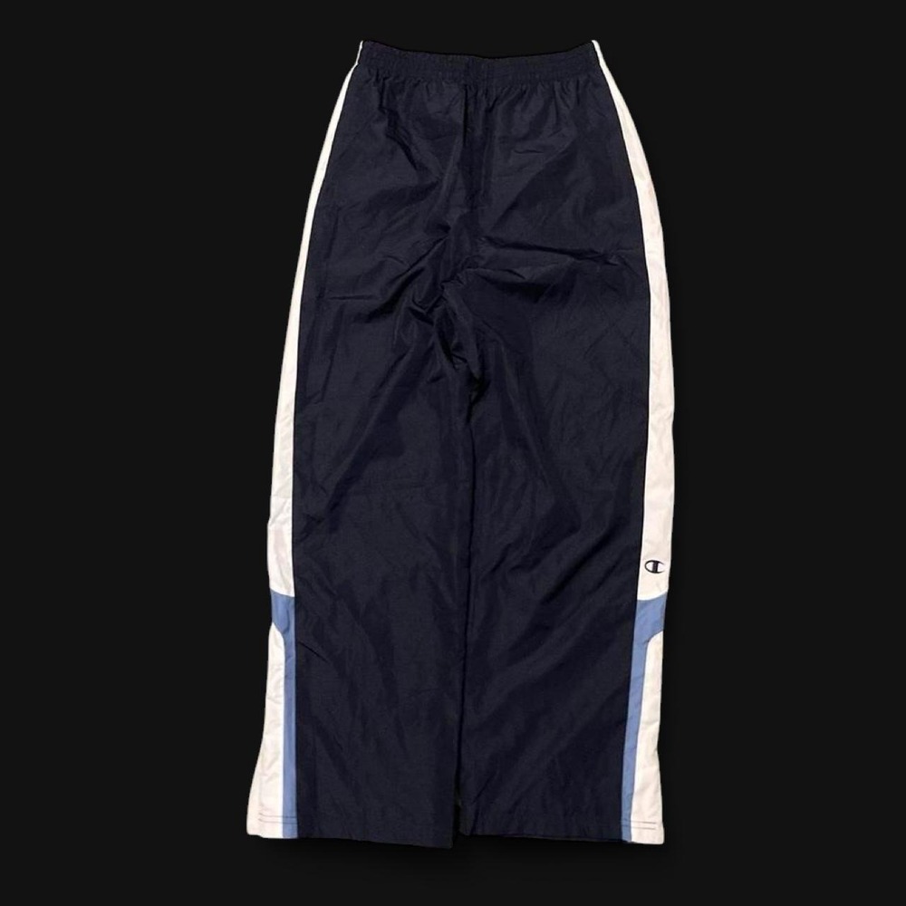 Deadstock BNWT champion track pants navy striped zip ankle‎ vtg 00s XL/25-28